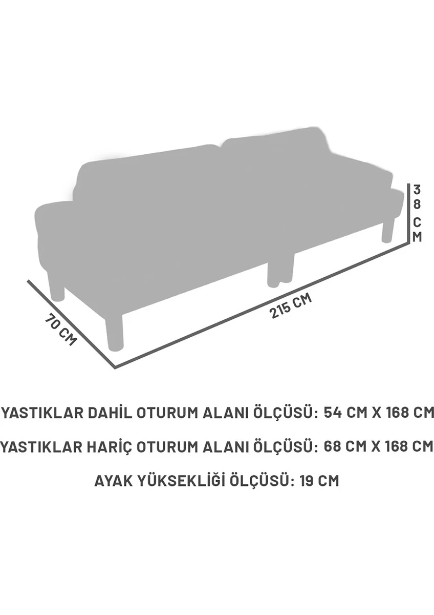 Legna Bohem Kanepe, Açık Krem